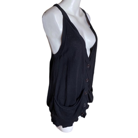 Anthropologie Moth Slouchy Twisty Sweater Black - Picture 3 of 8